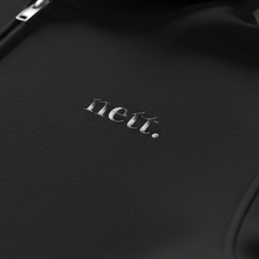 Zip-Hoodie "nett." – Bio-Baumwolle Bestickt Unisex