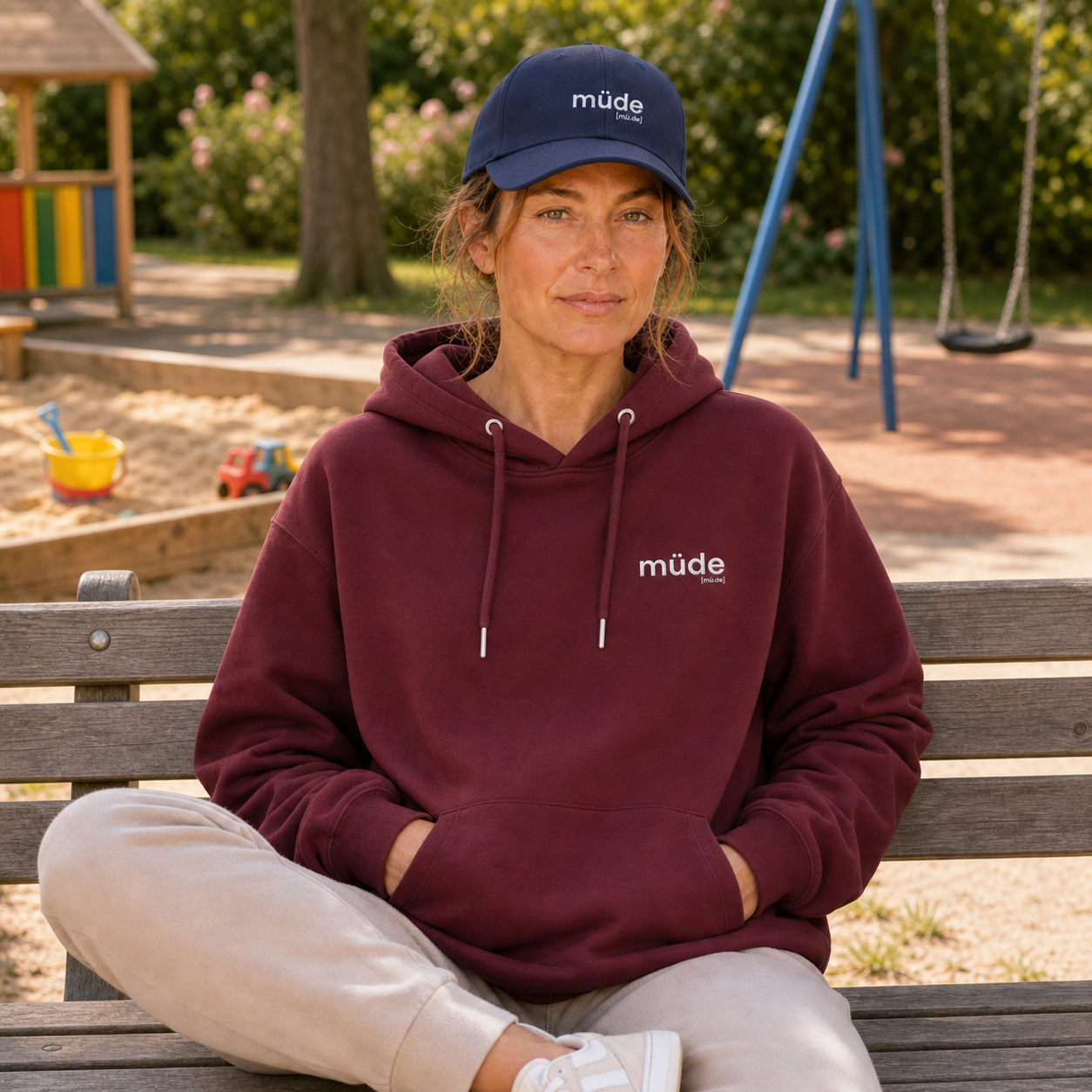 müde. – Bio Hoodie mit ehrlichem Statement Joispulse Store Hoodies