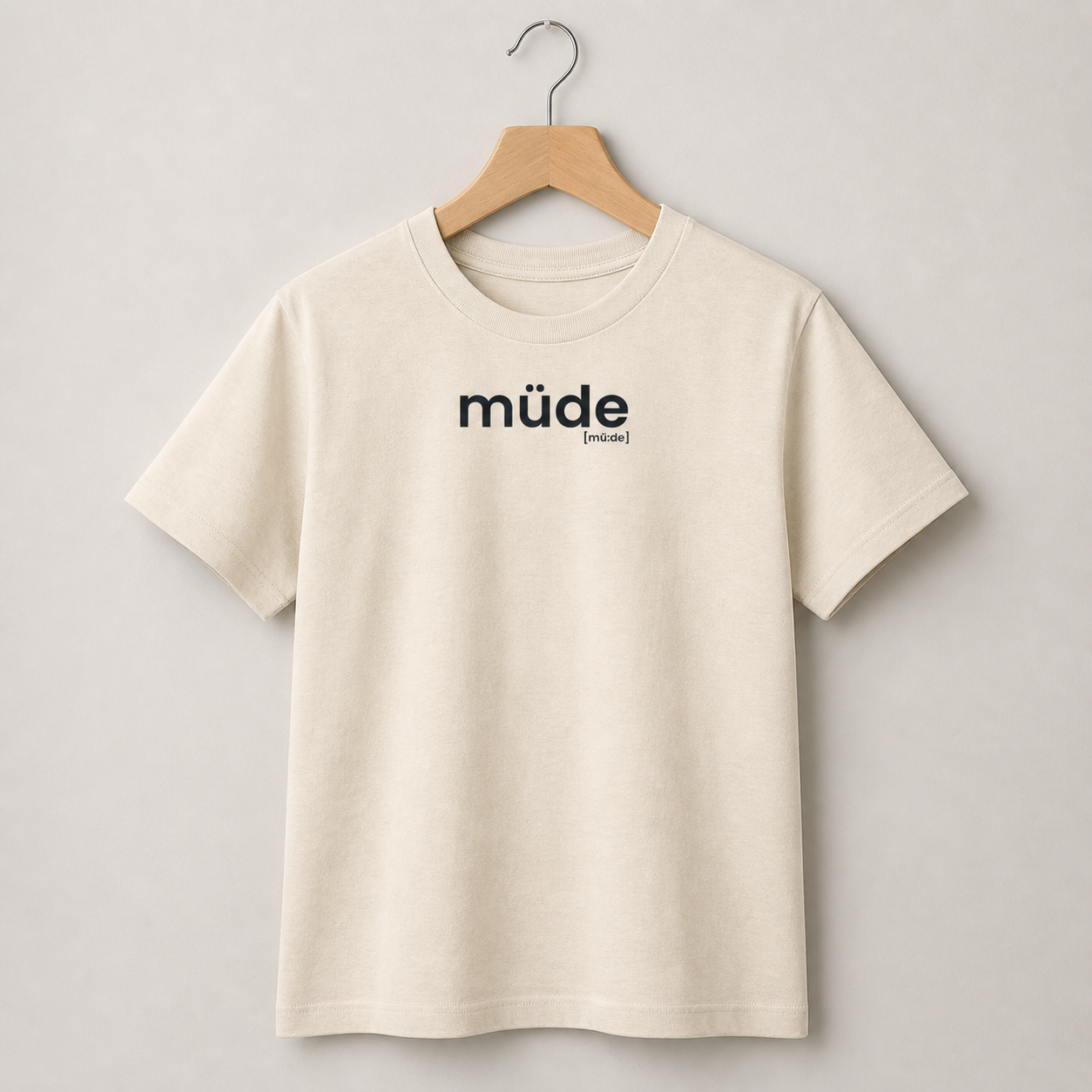 müde. – Bio Kinder T-Shirt mit ehrlichem Statement Natural Raw Joispulse Store Kids & Babys