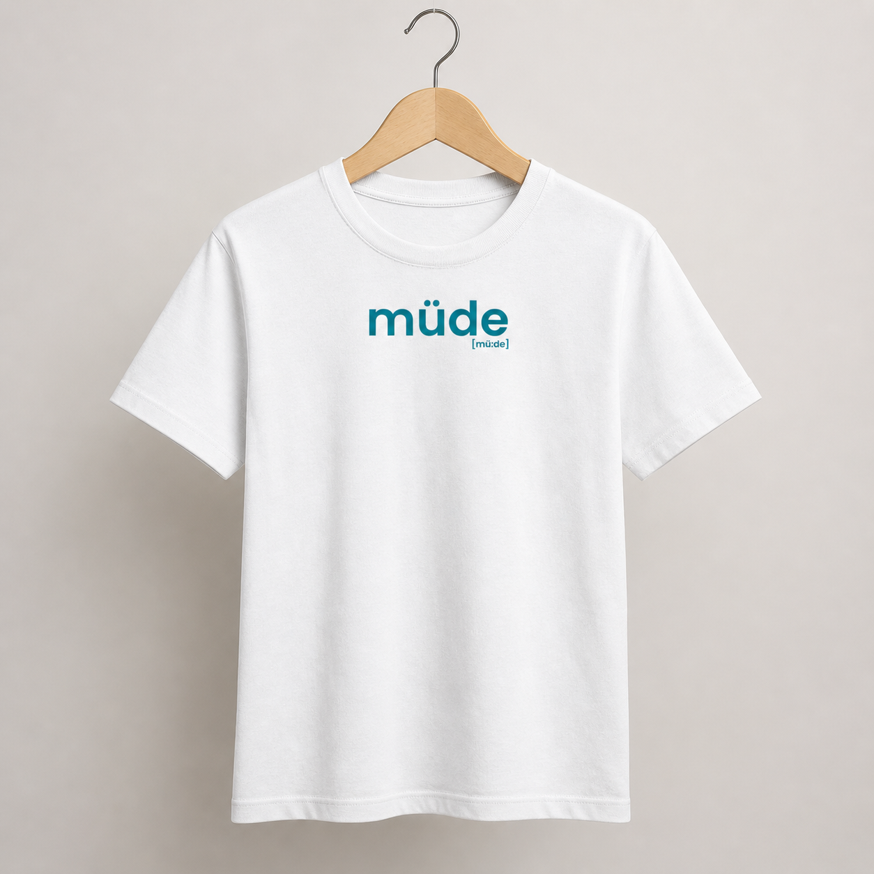 müde. – Bio Kinder T-Shirt mit ehrlichem Statement White Joispulse Store Kids & Babys