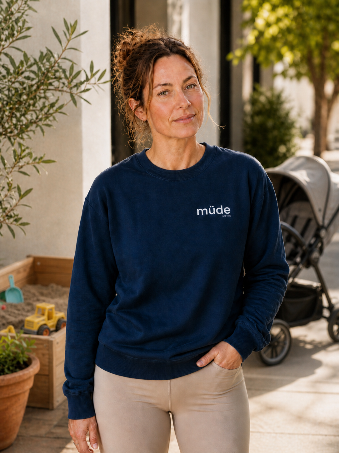 müde. – Bio Oversized Sweatshirt für ehrliche Tage Joispulse Store Sweatshirts