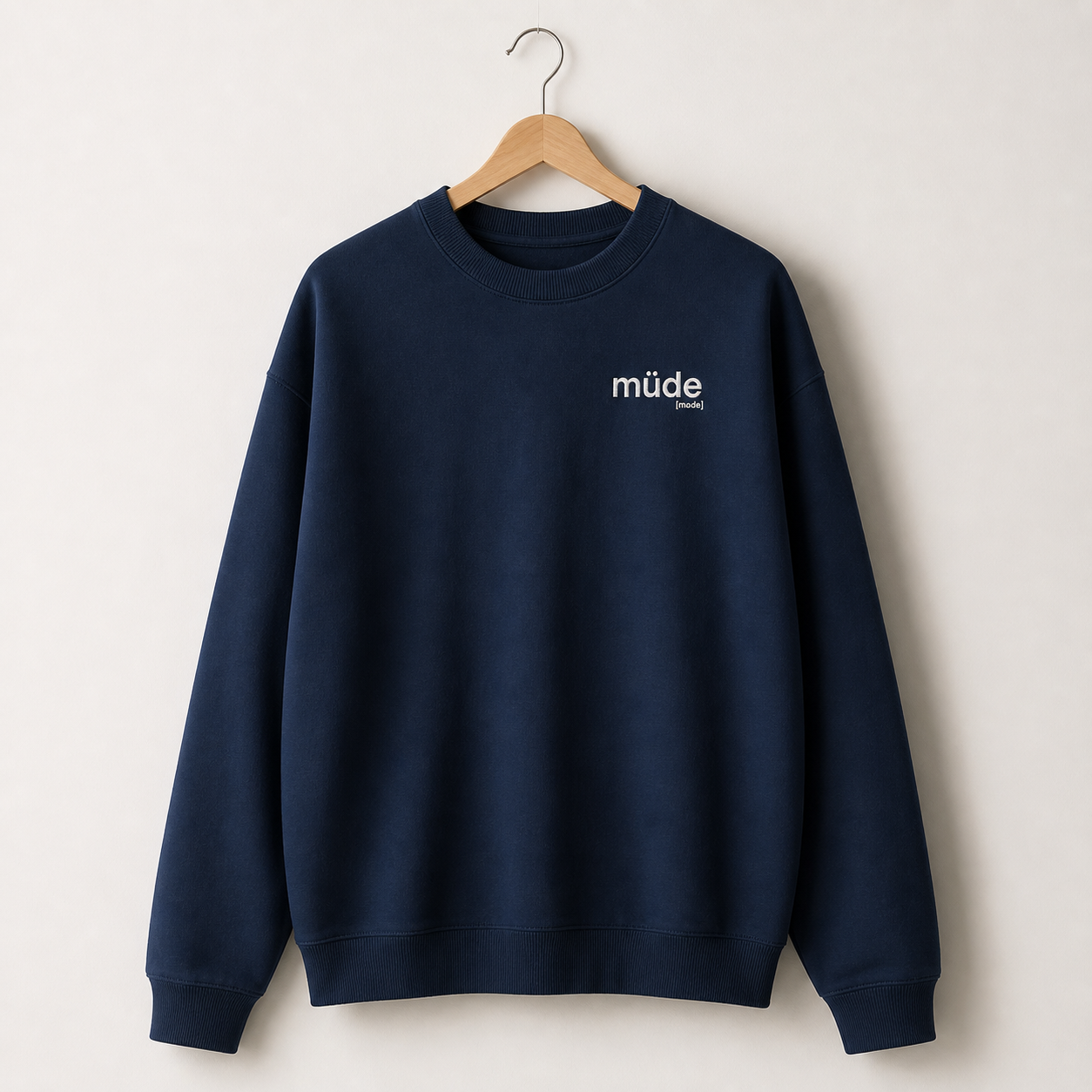 müde. – Bio Oversized Sweatshirt für ehrliche Tage French Navy Joispulse Store Sweatshirts
