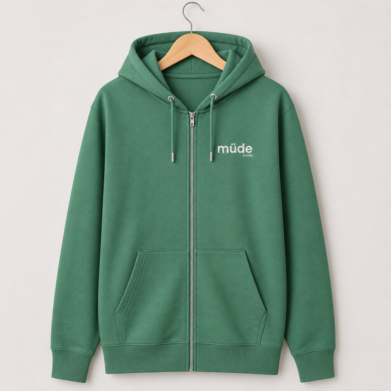 müde. – Bio Zip-Hoodie für ehrliche Übergänge Green Bay Joispulse Store Jacken/ Zipper