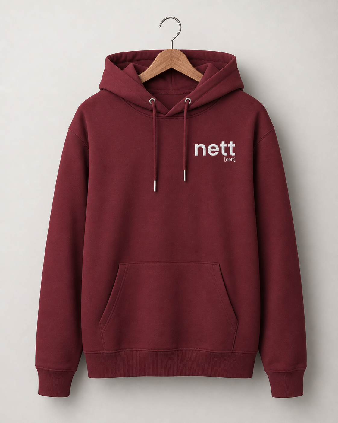 nett. – Bio Hoodie für entspannte Statements Burgundy Joispulse Store Hoodies