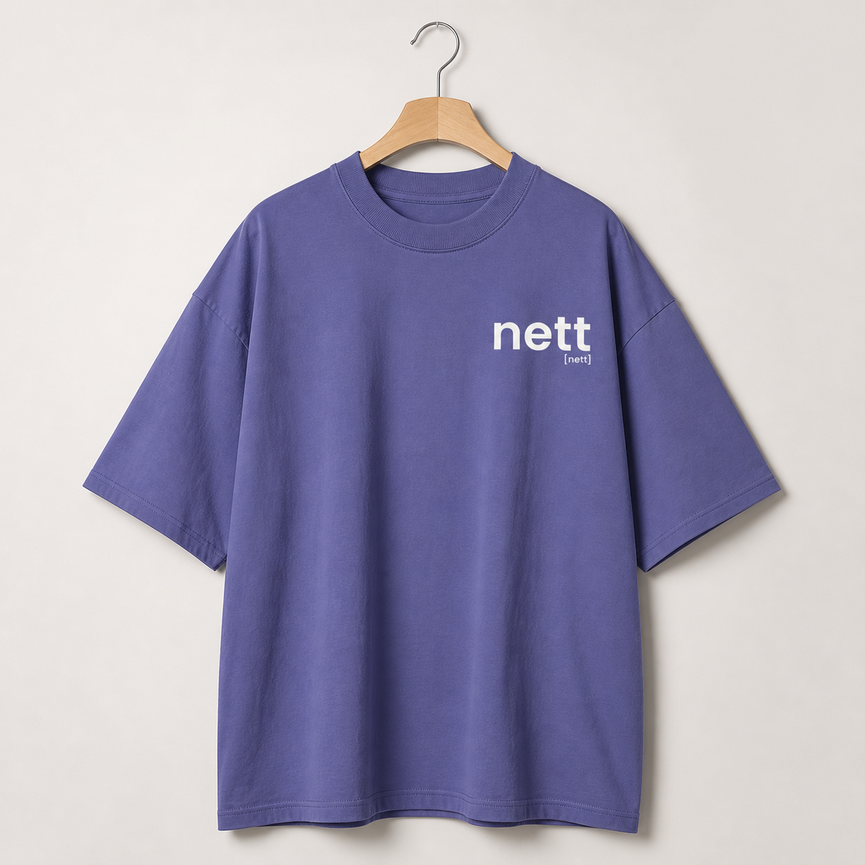 nett. – Bio Oversized T-Shirt mit Stehkragen Dusk Joispulse Store Unisex-Shirts