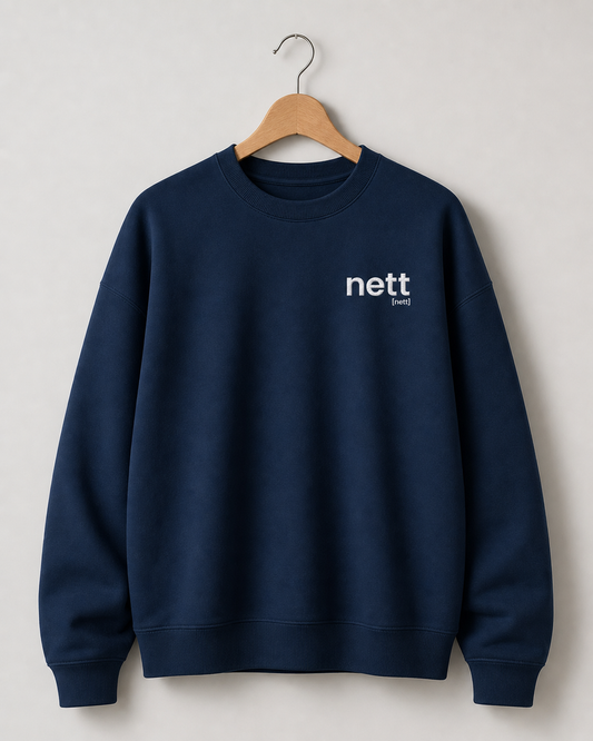 nett. – Bio Oversized Sweatshirt für ehrliche Tage French Navy Joispulse Store Sweatshirts