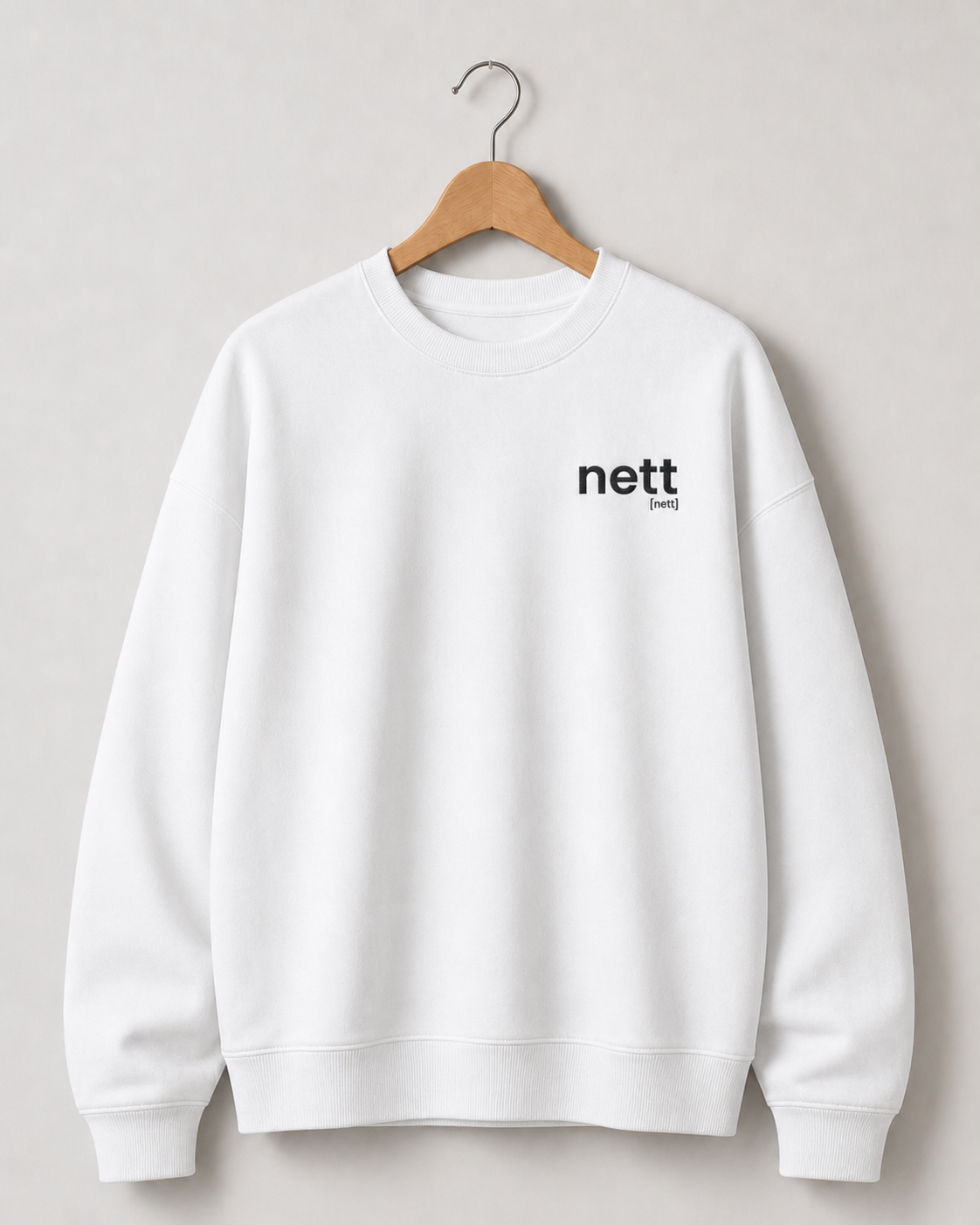 nett. – Bio Oversized Sweatshirt für ehrliche Tage White Joispulse Store Sweatshirts