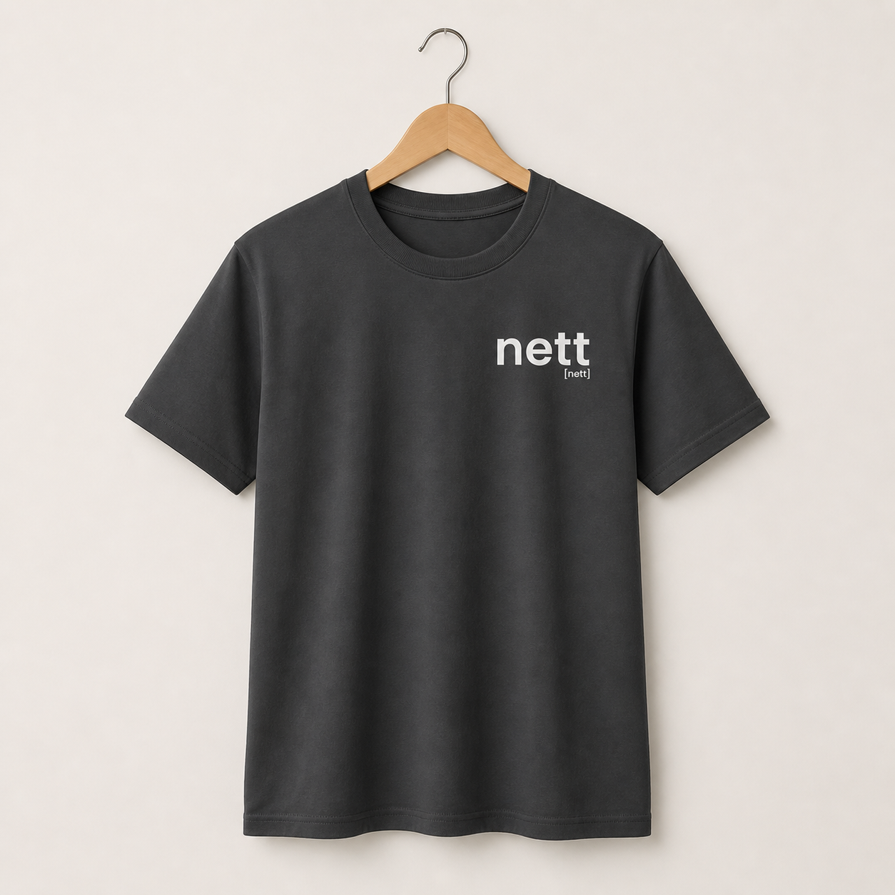 nett. – Bio T-Shirt für ehrlich-entspannte Tage Anthracite Joispulse Store Unisex-Shirts