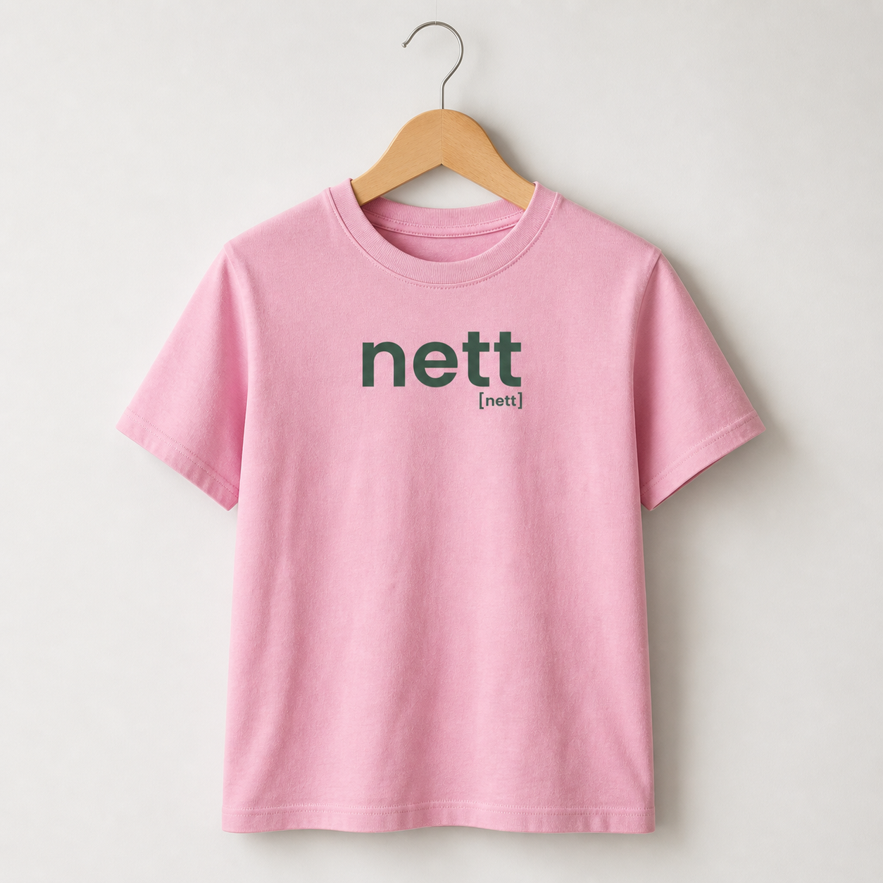 nett. – Bio Kinder T-Shirt für ehrliche kleine Menschen Cotton Pink Joispulse Store Kids & Babys