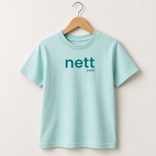 nett. – Bio Kinder T-Shirt für ehrliche kleine Menschen Caribbean Blue Joispulse Store Kids & Babys