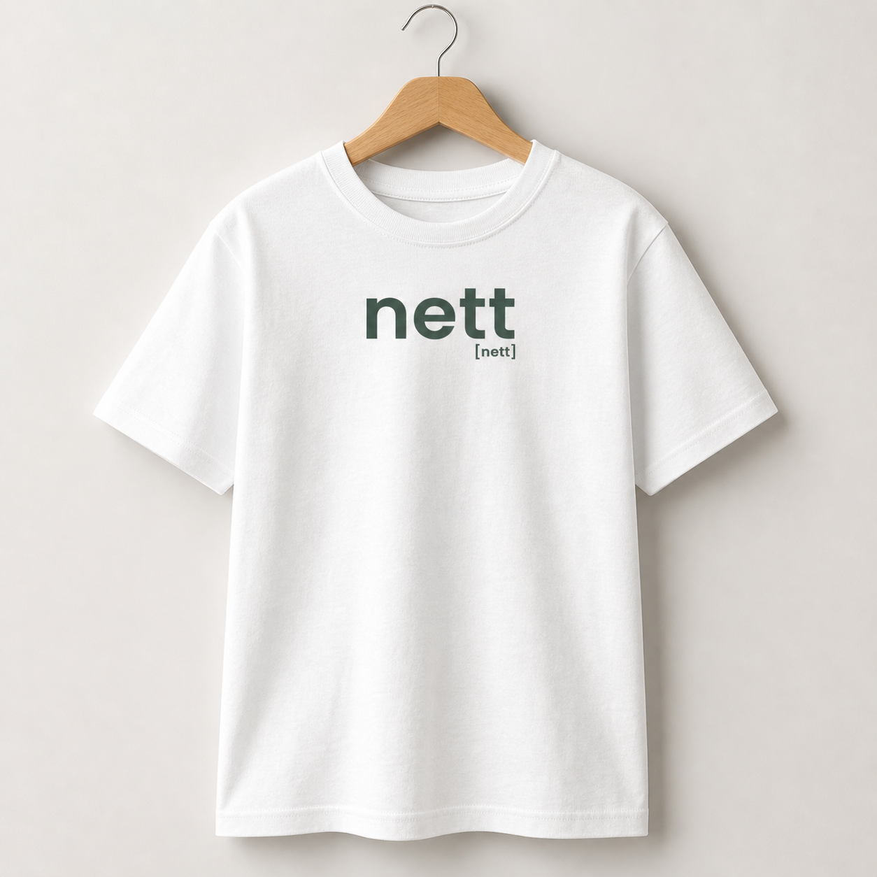 nett. – Bio Kinder T-Shirt für ehrliche kleine Menschen White Joispulse Store Kids & Babys