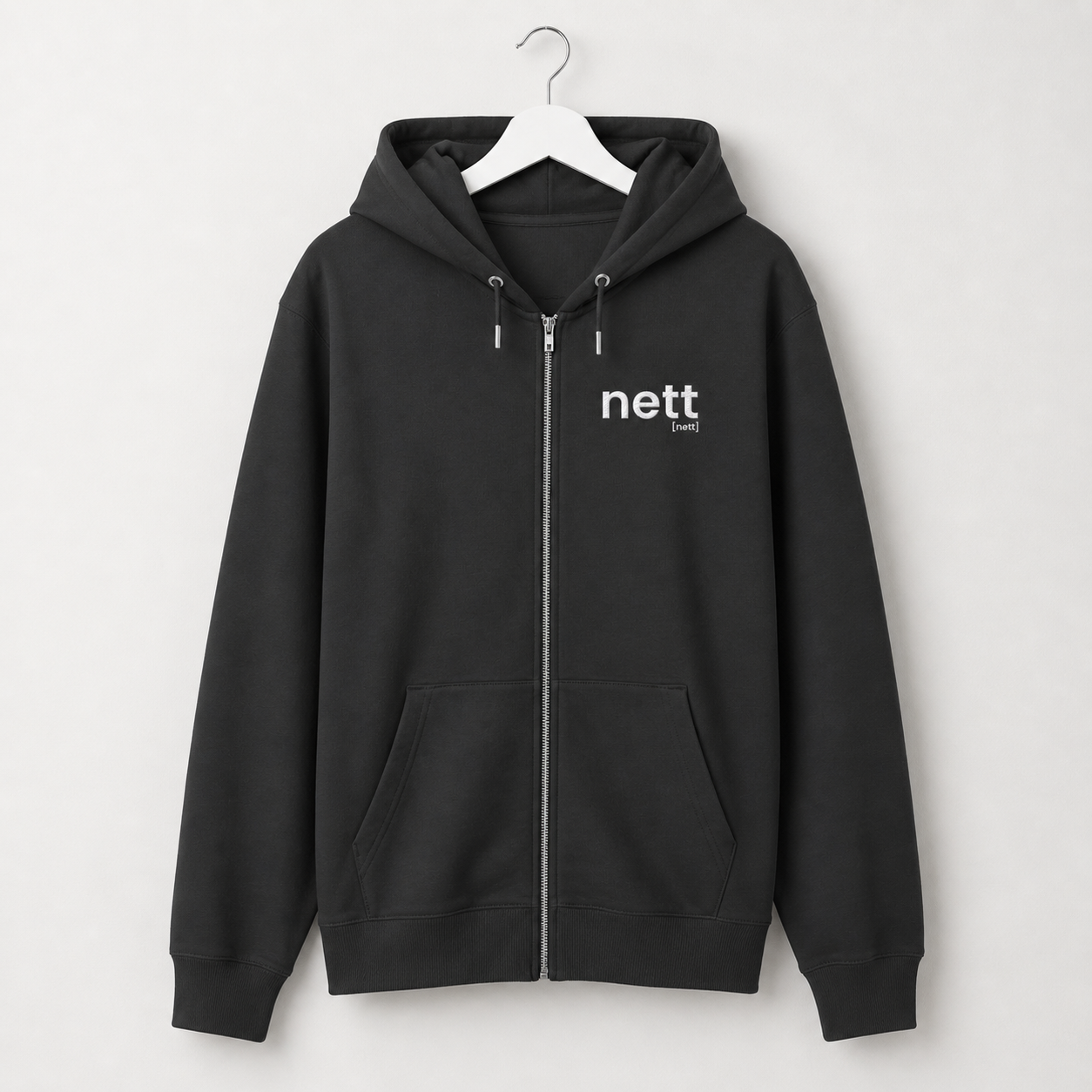 nett. – Bio Zip-Hoodie für entspannte Übergänge Black Joispulse Store Jacken/ Zipper