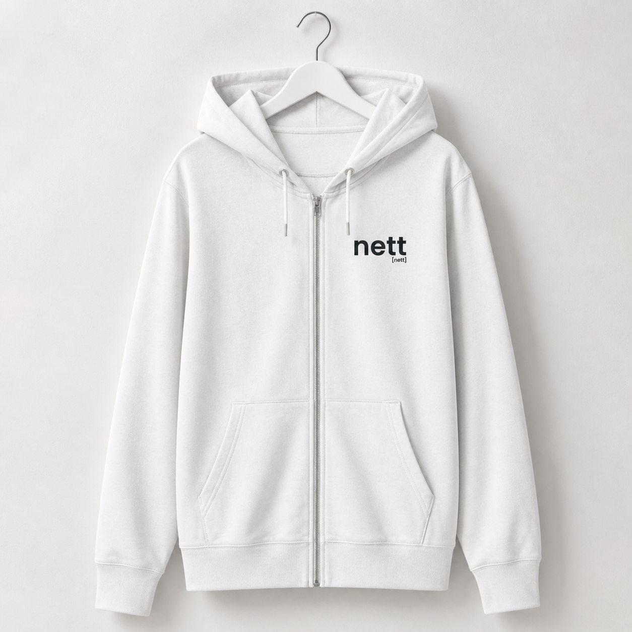 nett. – Bio Zip-Hoodie für entspannte Übergänge White Joispulse Store Jacken/ Zipper