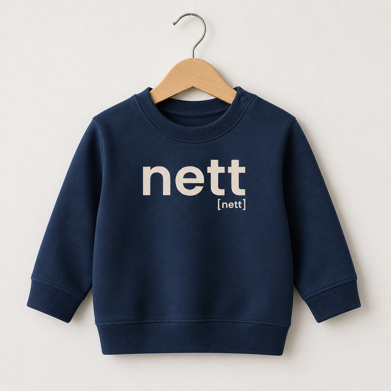 nett. – Bio Baby Sweatshirt mit Mini-Statement French Navy Joispulse Store Kids & Babys