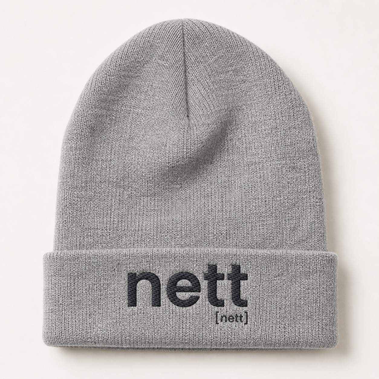 nett. – Bio Beanie für ehrlich-warme Tage Mid Heather Grey One Size Joispulse Store Kappen & Mützen