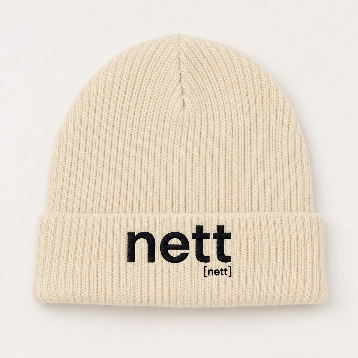 nett. – Bio Fisherman Beanie mit lässigem Strick Natural One Size Joispulse Store Kappen & Mützen