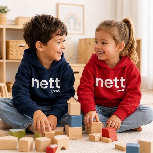 nett. – Bio Kinder Hoodie für kleine Statements Joispulse Store Kids & Babys