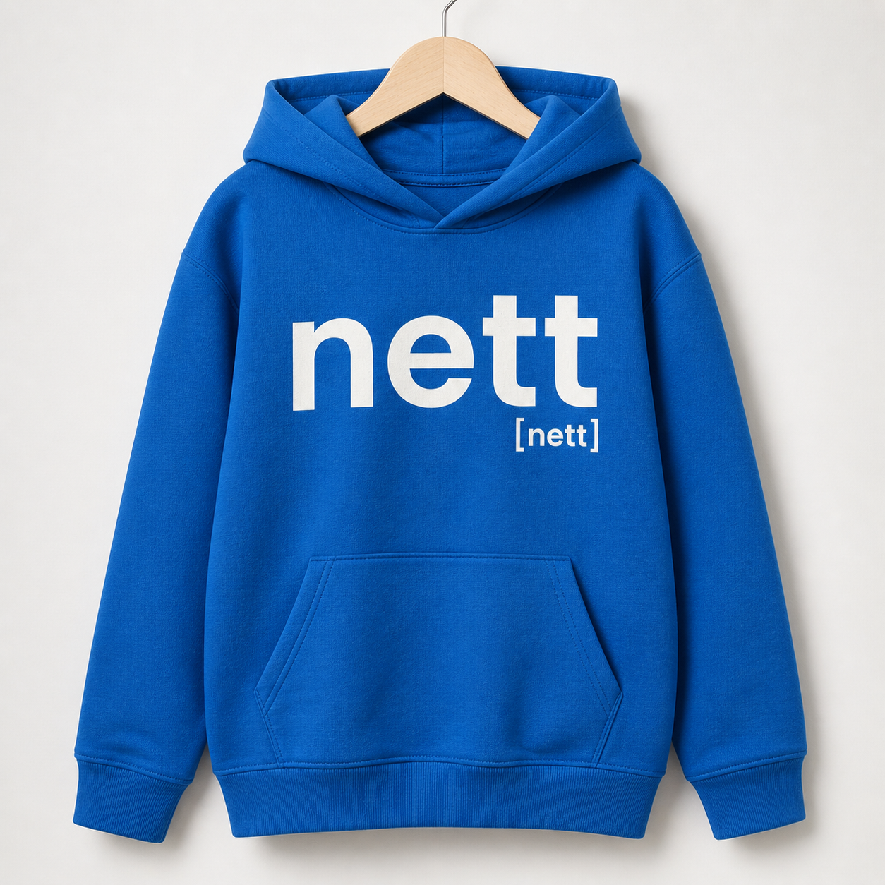 nett. – Bio Kinder Hoodie für kleine Statements Royal Blue Joispulse Store Kids & Babys