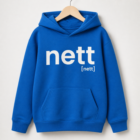 nett. – Bio Kinder Hoodie für kleine Statements Royal Blue Joispulse Store Kids & Babys