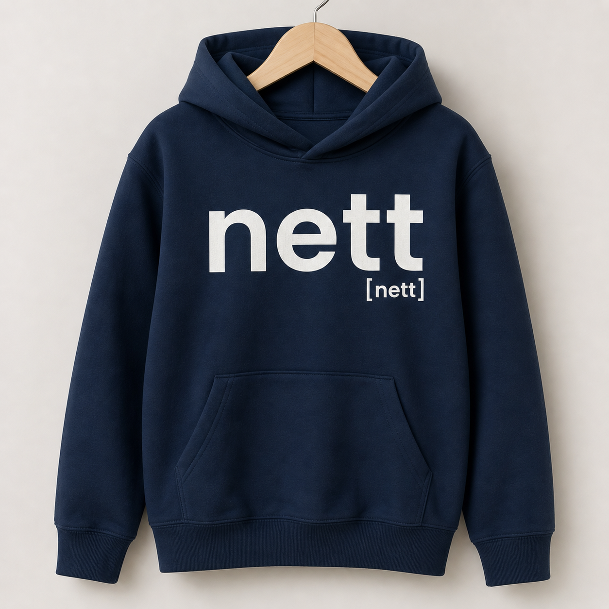 nett. – Bio Kinder Hoodie für kleine Statements French Navy Joispulse Store Kids & Babys