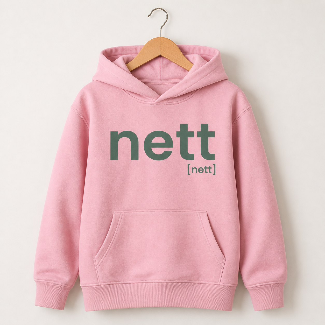 nett. – Bio Kinder Hoodie für kleine Statements Cotton Pink Joispulse Store Kids & Babys
