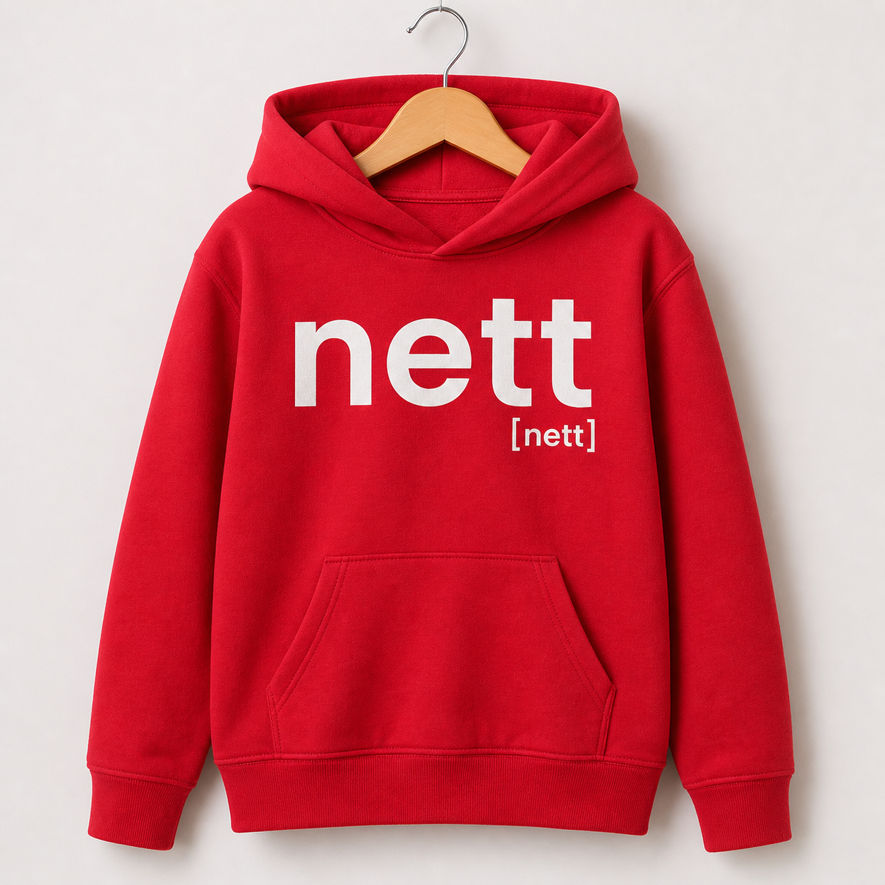 nett. – Bio Kinder Hoodie für kleine Statements Red Joispulse Store Kids & Babys