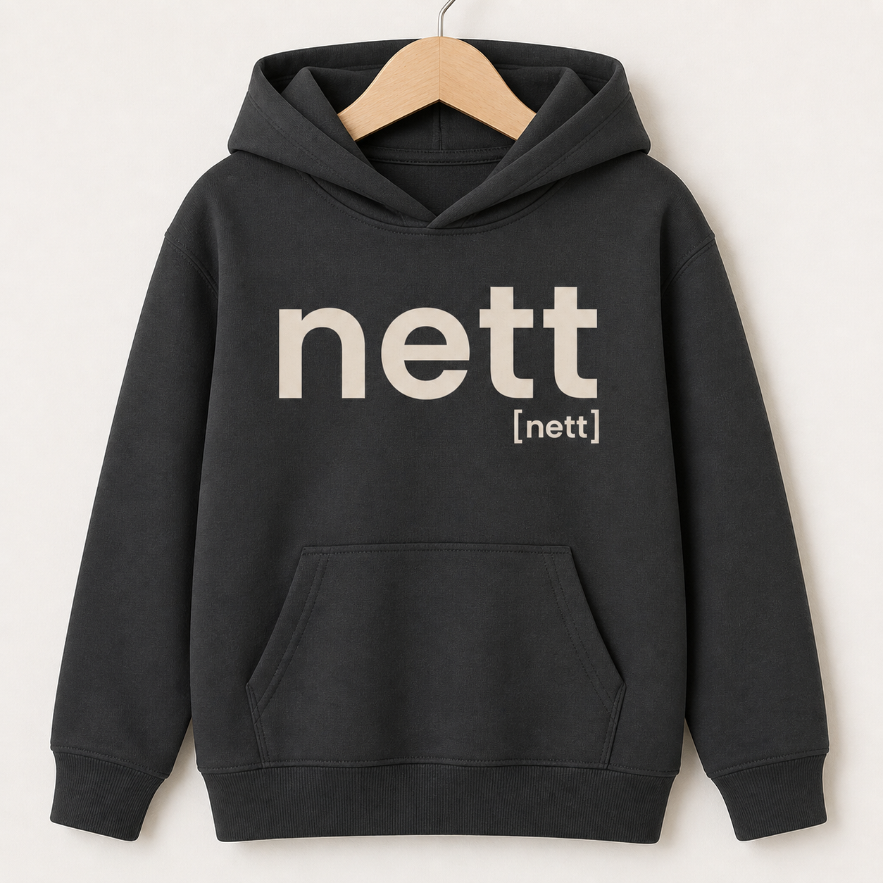 nett. – Bio Kinder Hoodie für kleine Statements Black Joispulse Store Kids & Babys